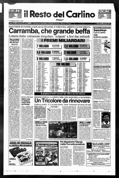 Il Resto del Carlino : giornale dell'Emilia